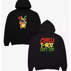 Hot Topic Black TLC Graphic Hoodie NWT